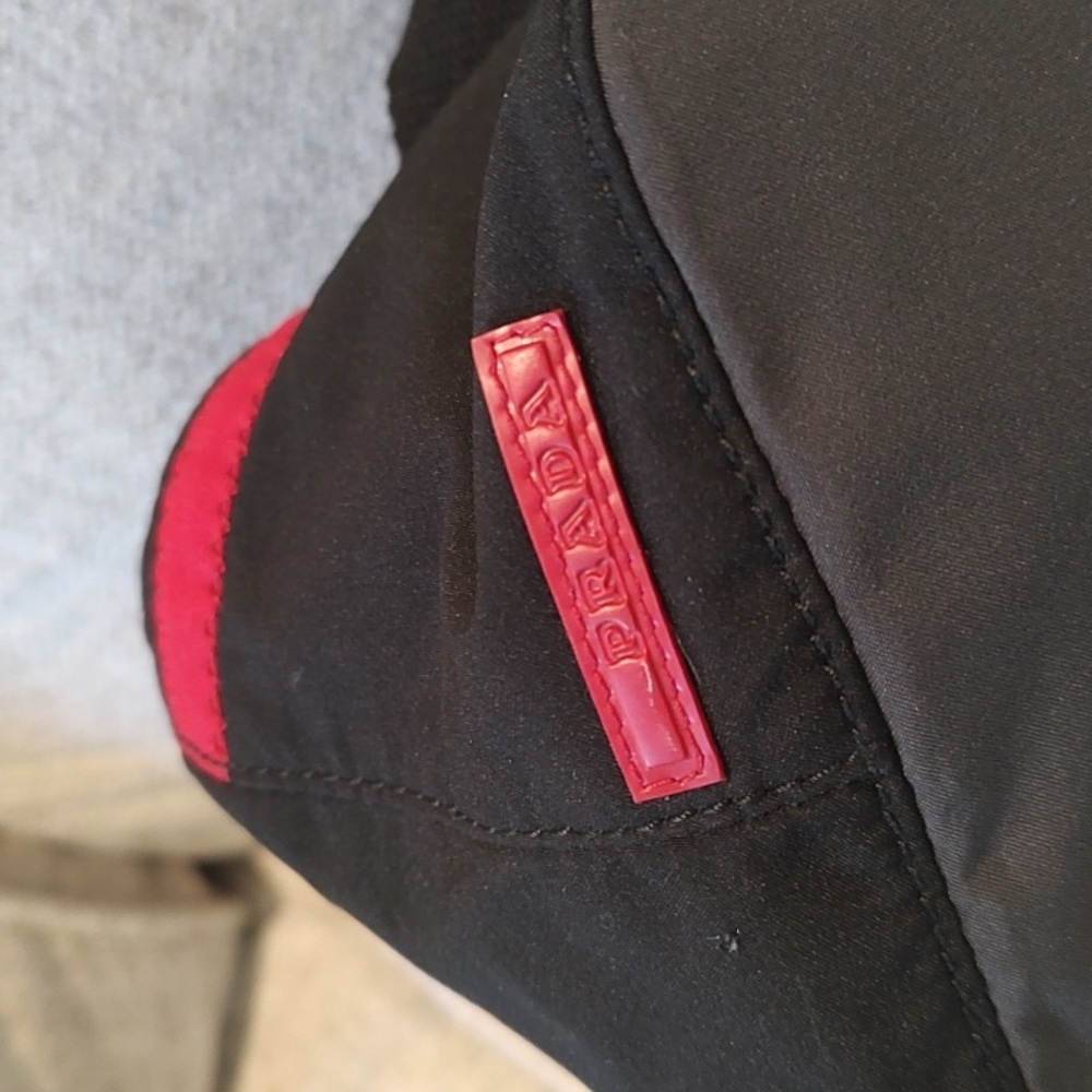 Prada Sport Mini Nylon Handbad•Used•Black/Grey/Red•Gently Used - Picture 3 of 10